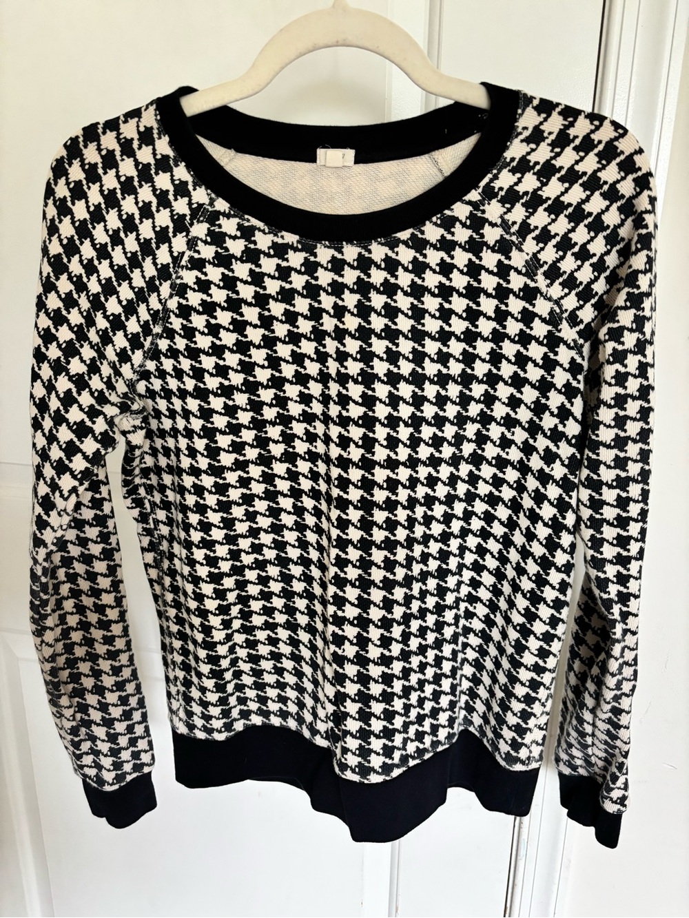J. Crew Houndstooth Sweatshirt